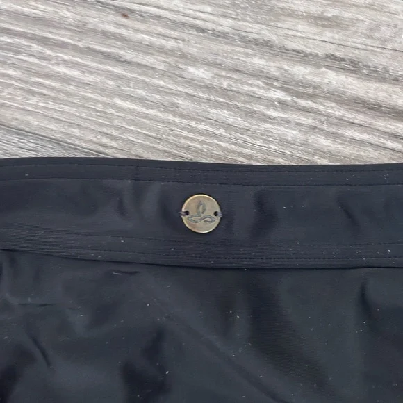 Prana Black and Light Blue Bikini Bottoms, Size M - Picture 3 of 4